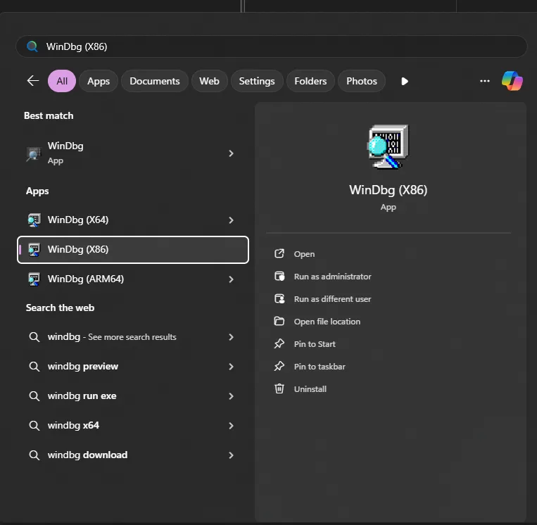 WinDbg (x86)