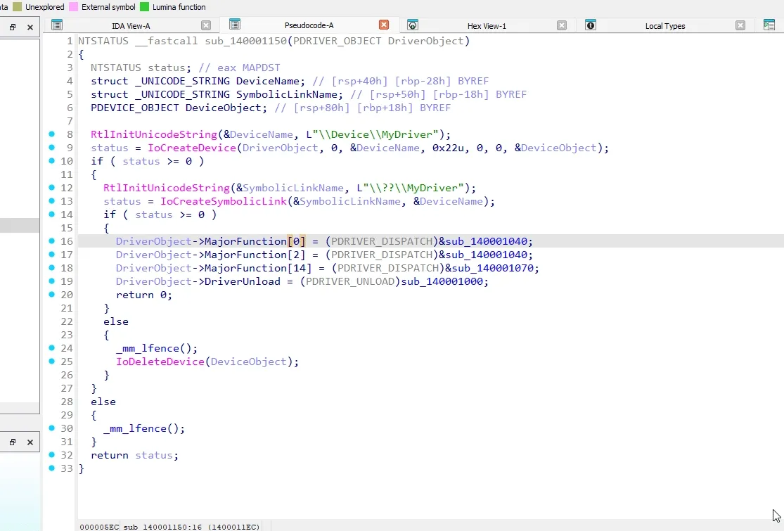 IDA Enum select