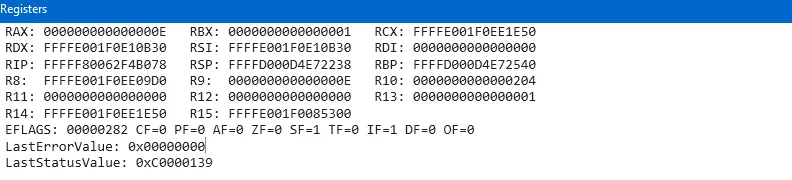 Registers r15