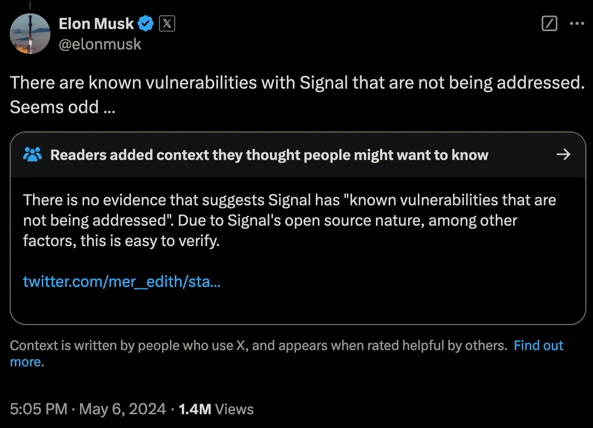Musk tweet