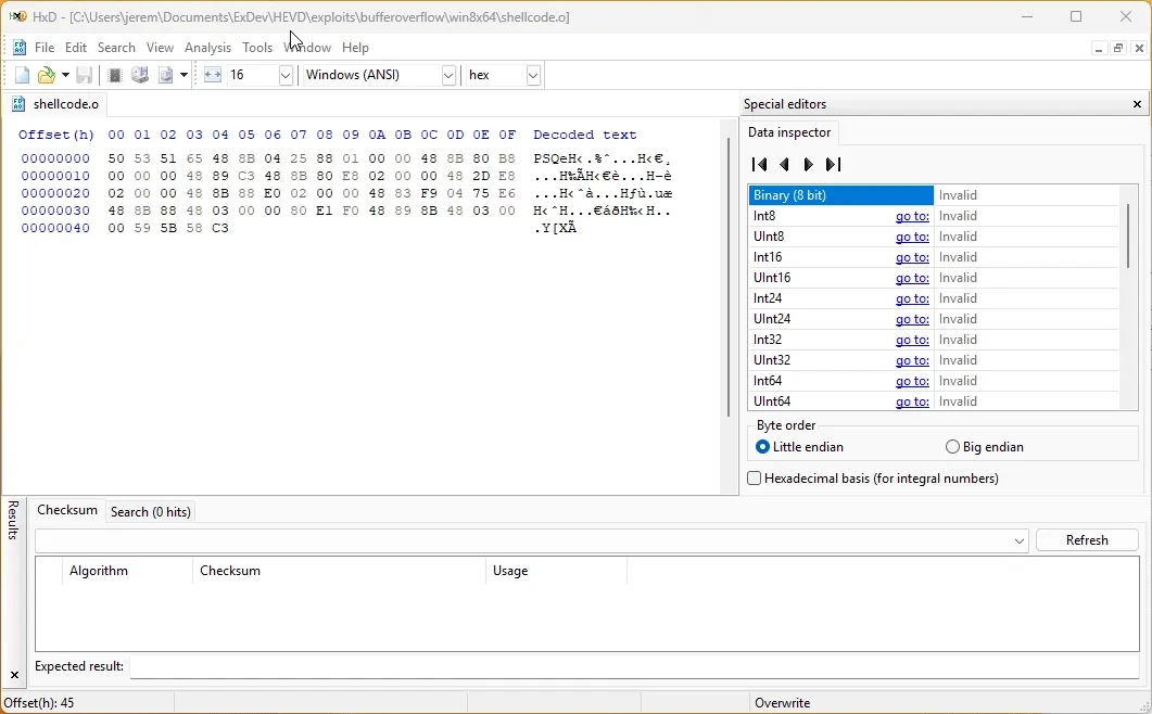 Copy bytestring